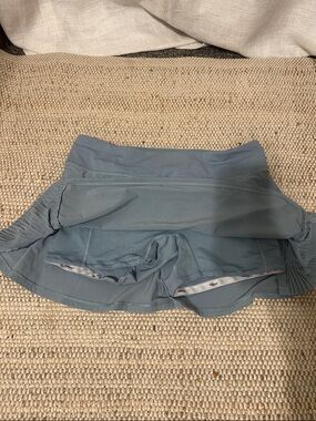 lululemon athletica light blue skort